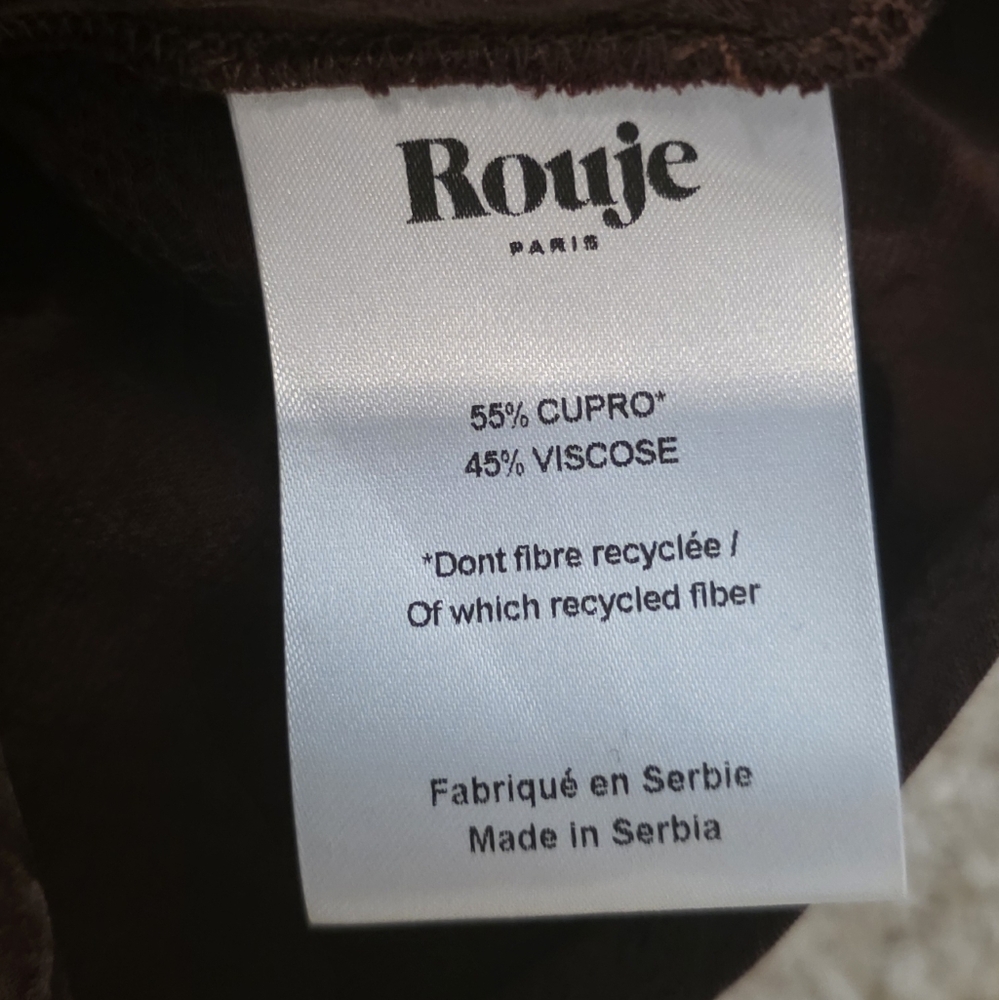 Brown Square-Neck Short Sleeve Dress - Picture 5 of 10
